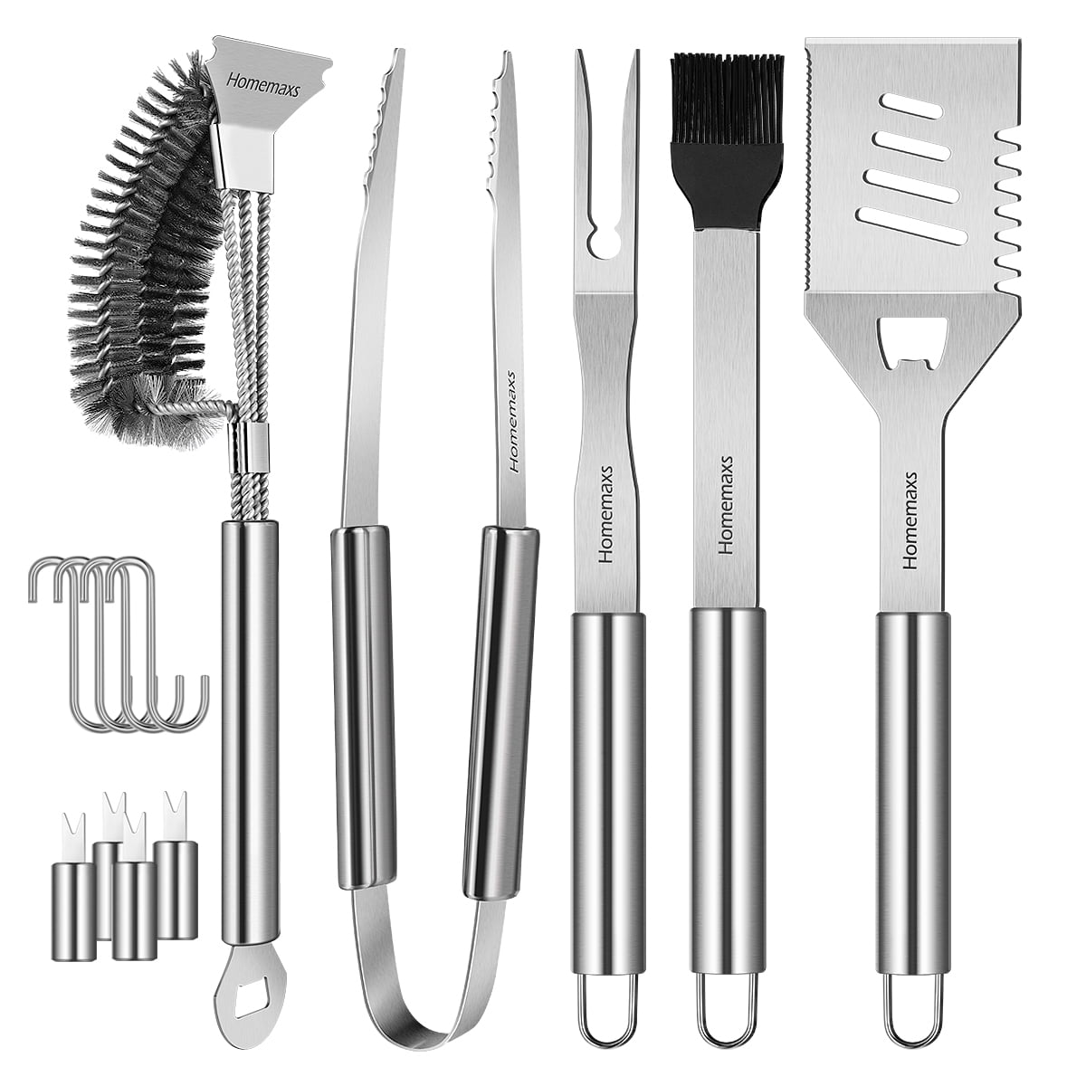 14x BBQ Grill Tool Set Barbecue Outdoor Cooking Backyard StainlessSteel  Cookware