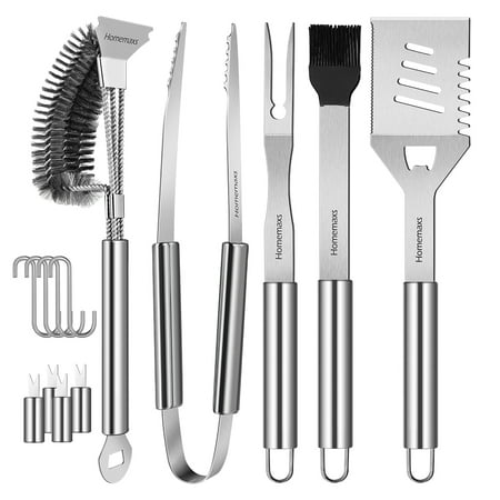BBQ Tools 14pcs Stainless Steel Grilling Accessories Outdoor Barbecue ...