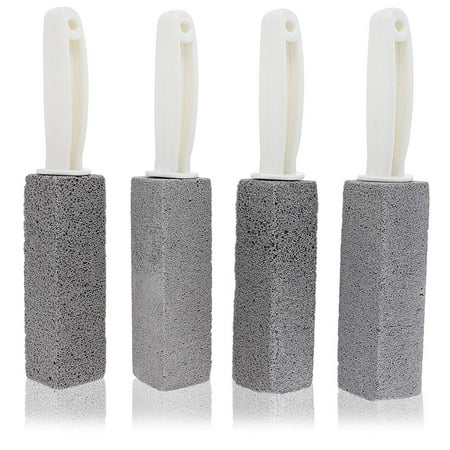 Juvale 4-Pack Pumice Stones with Handles for Cleaning, Toilet Bowl, and Feet, 9 Inches