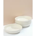 thumbnail image 4 of JoyJolt Mesa 4pc Stoneware Pasta Bowl set, 40oz - Linen, 4 of 8