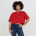 thumbnail image 4 of Women's Fanatics Red St. Louis Cardinals Elements Super Soft Boxy Cropped T-Shirt, 4 of 7