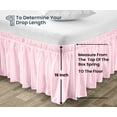 thumbnail image 5 of SGI Bedding 16 Inch Wrap Around Bedskirt | Microfiber Wrap Around Bed Skirt | Fade-Resistant, Wrinkle-free, Anti-static, Decorative, Extra Storage Space, Clutter-Free | Wyoming King, Pink, 5 of 8