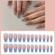 thumbnail image 5 of Uñas postizas, uñas postizas a presión, cobertura total, uñas tipo ataúd para mujeres y niñas (3 cajas, 24 piezas cada una) 1095, 5 of 6