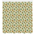 thumbnail image 3 of Ambesonne Animal Shower Curtain, Bear Rabbit Lion Pig, 69"Wx84"L, Multicolor, 3 of 5