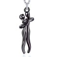 thumbnail image 2 of Opvise Couple Necklace Hugging Figure Statue Love Durable His-and-hers Necklace for Gift, 2 of 8