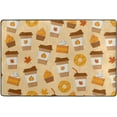 thumbnail image 4 of SKYSONIC 72x48in Fall Warm Drink Theme Area Rug, Maple Leaf Non-Slip Floor Carpet for Indoor Living Dining Room and Bedroom Area, 4 of 7