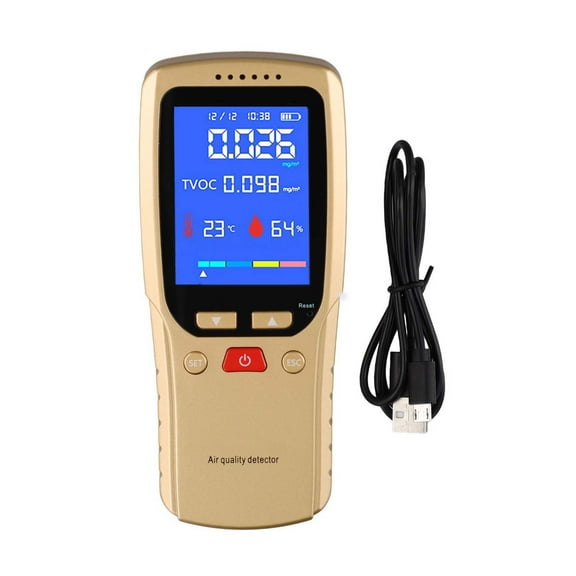 4-In-1 Indoor Air Quality Monitor Hcho/Tvoc Humidity &Temperature Detector