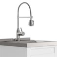 thumbnail image 6 of Pemberly Row 20" WD Metal Laundry Cabinet w/ Faucet&Stainless Steel Sink - White, 6 of 8