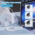 thumbnail image 3 of XYT-TECH Mac Book Pro Charger - 96W USB C Charger Power Adapter Compatible with MacBook Pro 16, 15, 14, 13 inch 2018/2019/2021,iPad Pro/MacBook Air 2020 New 13 inch, 3 of 5