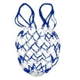 thumbnail image 4 of Sac à Balles en Maille Sac de Transport Filet de Rangement Multifonctionnel Bleu Blanc, 4 of 9