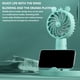 thumbnail image 2 of Ventilador, ventilador de techo, ventilador de escritorio, ventilador portátil, mini ventilador silencioso portátil para exteriores, ventilador pequeño de escritorio con carga USB, ventilador pequeño, 2 of 9