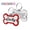 Red, variant on Personalized Engraved Dog Tag Bone Shaped Dog Name Tags for Dogs Stainless Steel Pet ID Tags Dog Collar Accessories
