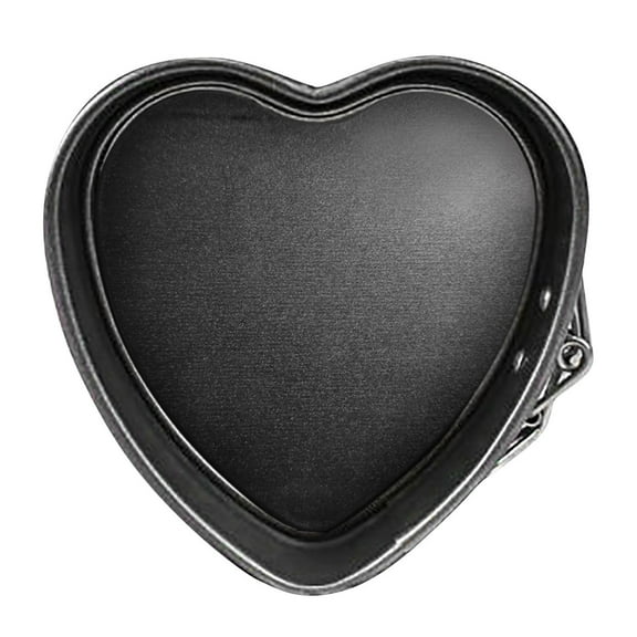 1Pc Diy 4 Inch Baking Mold Heart Shaped Mold Clearance! Cheese Tin Pan Love Heart Cake Shape Non Stick Baking Diy Cake Tray Bread Cake Mould
