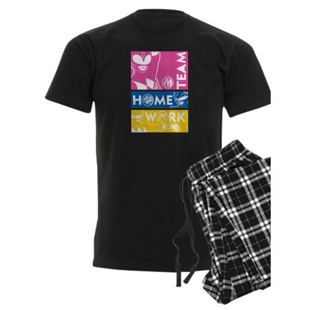 

CafePress - Power Rangers Team Home Work - Men s Dark Pajamas