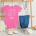 thumbnail image 3 of Best Sister Sibling Love Family Romper Boys or Girls Infant Baby Brisco Brands 12M, 3 of 6