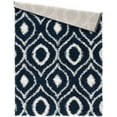 thumbnail image 6 of LBaiet 2' x 3' Blue and White Geometric Ikat Rectangular Shag Area Throw Rug, 6 of 6