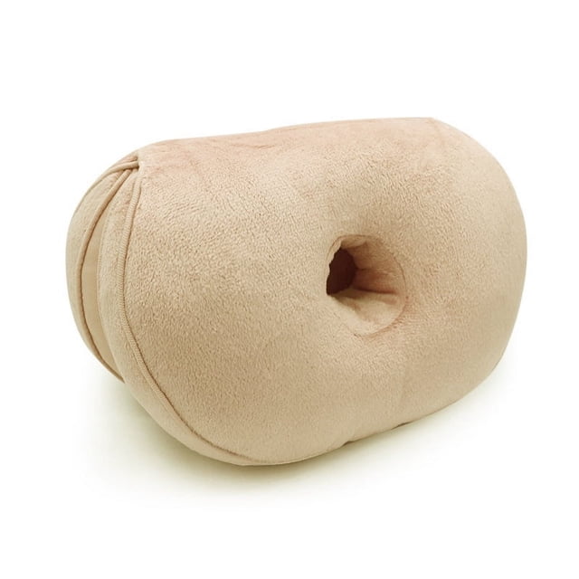 Cojín de cintura de oficina con hermoso cojín de felpa para glúteos, cojín de pedo doblado por la mitad, almohada de cojín de doble propósito