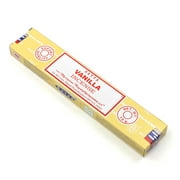 Vanilla Stick Incense, 15 Gram (12 to 15 Stick) Box, Satya Nag Champa Variety, Masala Incense Imported From India