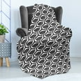 thumbnail image 4 of Abstract Soft Flannel Fleece Throw Blanket, Geometric Ovals and Stripes in Achromatic Minimalist Tones Print, Cozy Plush for Indoor and Outdoor Use, 50" x 60", Charcoal Grey White, by Ambesonne, 4 of 5