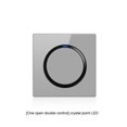 thumbnail image 3 of Advancent Interruptor de luz Interruptores profesionales Panel Anillo circular Luces LED Botón resistente al desgaste Tablero de control Accesorios para electrodomésticos Punto de cristal LED Tipo 2, 3 of 6