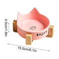 thumbnail image 5 of AuroraX Dog Bowls Cat Ceramic Food Dish with Wood Stand,Cute Travel Water Bowl for,Indoor Kennel Cage Crate Small Pet Supplies, 5 of 5