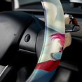 thumbnail image 5 of Robot Unicorn Attack 15.5 Inch Car Wheel Cover, Steering Wheel Cover, Printed PVC Leather Auto Accessories, 5 of 6