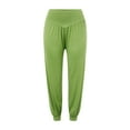 thumbnail image 4 of Sngxgn Women Casual Stretchy Pants Work Pants Straight Leg Trousers with Pockets(Green,XL), 4 of 7