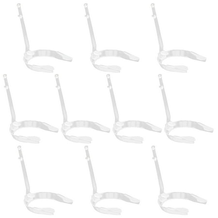 

10Pairs Sandals Heel Support Rack Plastic Sandals Display Rack Transparent