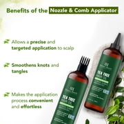 Botanic Hearth 100% Pure Tea Tree Oil For Hair Growth | Infused with Jojoba & Grapeseed Oils | Hair Oil Repairs Dry Damaged Hair, Strengthening, Healthier - Hair Tonic, 6.7 fl oz