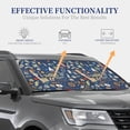 thumbnail image 4 of Sikiie Marine Nautical Print Foldable Car Windshield Sun Visor, Car Window Sunshade Suitable for Sedan, SUV and Truck Car Accessories-Medium, 4 of 6
