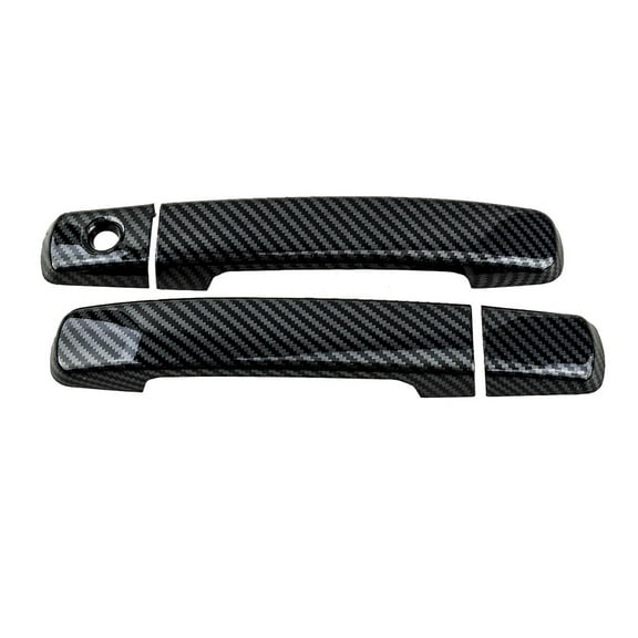 Carbon Fiber Style Black Car Side Door Handle Cover Trim ABS Fit For Nissan Altima Coupe 2008 2009 2010 2011 2012 2013