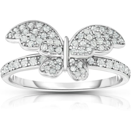 1/2 Carat T.W. Diamond Silver Fashion Ring with HI/I2 Quality Single-Cut Diamonds