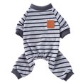 thumbnail image 1 of asddcavvf Pet Clothes Warm Pajamas Soft and Comfortable Striped Colorblocking Design Pet Clothes Hangers Pet Clothes Hangers and Rack Pet Clothes, 1 of 8