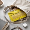 thumbnail image 5 of Roiihwy Pencil Pouch for 3 Ring Binder, Yellow Binder Pencil Case Bulk with Zipper & Clear Window, Big Capacity Pencil Bag for Office Classroom Supplies on Clearence, 5 of 6