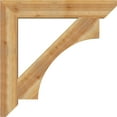 thumbnail image 3 of Ekena Millwork 6"W x 40"D x 40"H Westlake Slat Rough Sawn Bracket, Western Red Cedar, 3 of 4