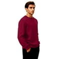 thumbnail image 4 of Men's Sherpa Lined Sweatshirts Basic Winter Fleece Thick Warm Shirts Crewneck Pullover Tops, 4 of 4