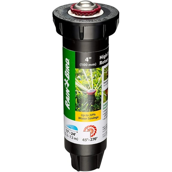 Rain Bird High-Efficiency Pro Rotary Sprinkler 22SARVAPRO - Adjustable 4" Pop-Up - 17'-24' Spray