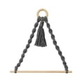 thumbnail image 2 of Pompotops Clearance Sales Cotton Rope Hand Woven Towel Rack Towel Rack Wall Hanging Living Room Bedroom, 2 of 2