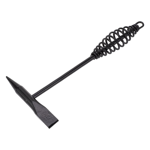 Slag Hammer, Firm Grip Welding Chipping Hammer Double Head Shock Absorption Spring Handle for Home Renovation
