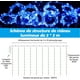 thumbnail image 2 of Cortina de luces azules de 3 x 3 m, 300 LED, para ventana, 10 modos de iluminación (blanco cálido/blanco frío), ideal para bodas, jardines y dormitorios., 2 of 5