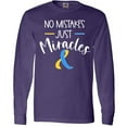 thumbnail image 3 of Inktastic No Mistakes, Just Miracles Down Syndrome Awareness Long Sleeve T-Shirt, 3 of 5