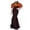 CL1, variant on Women's African Print Dress Floor Length Short Puff Sleeved Mermaid Dresses Evening Long Dress