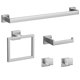 thumbnail image 1 of Juego De Accesorios De Baño De Níquel Cepillado De 5 Piezas, Juego De Barra Para Toallas De Baño De 23,6 Pulgadas, Juego De Accesorios De Baño De Acero Inoxidable, Toalleros Para Baño Montado En La Pa, 1 of 5