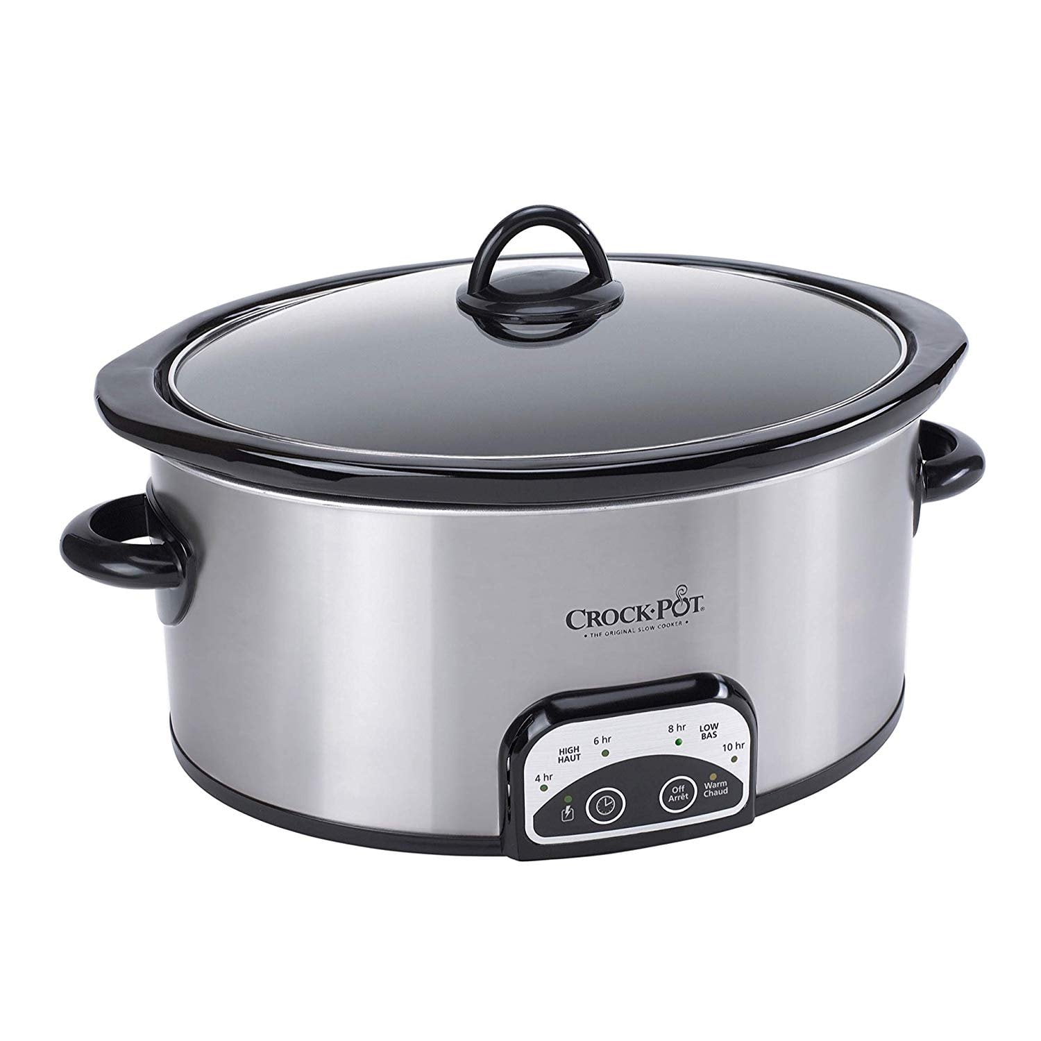  Crock-Pot 4 Quart Travel Proof Cook and Carry Programmable Slow  Cooker with Locking Lid, Convenient Handles, and Digital Display, Stainless  Steel: Home & Kitchen