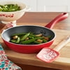 The Pioneer Woman Timeless Beauty Red 8-inch Fry Pan with Mini Silicon Spatula Set