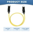 thumbnail image 2 of Uxcell Resistance Tube Bands, 10 lbs Stackable Single Resistance Band Exercise Band Stretch Band for Working Out Man Home, Yellow, 2 of 5