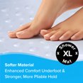 thumbnail image 5 of SlipX Solutions 27 x 27 Extra Large Square Shower Mat in Translucent White Pearl, 5 of 8