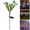 Blue, variant on Clearance Artificial flowers under $10,Flower Lights Outdoor Garden Decor 6 Color PVC Wildflower Stake Lights With Auto On/Off For Yard Decoration
