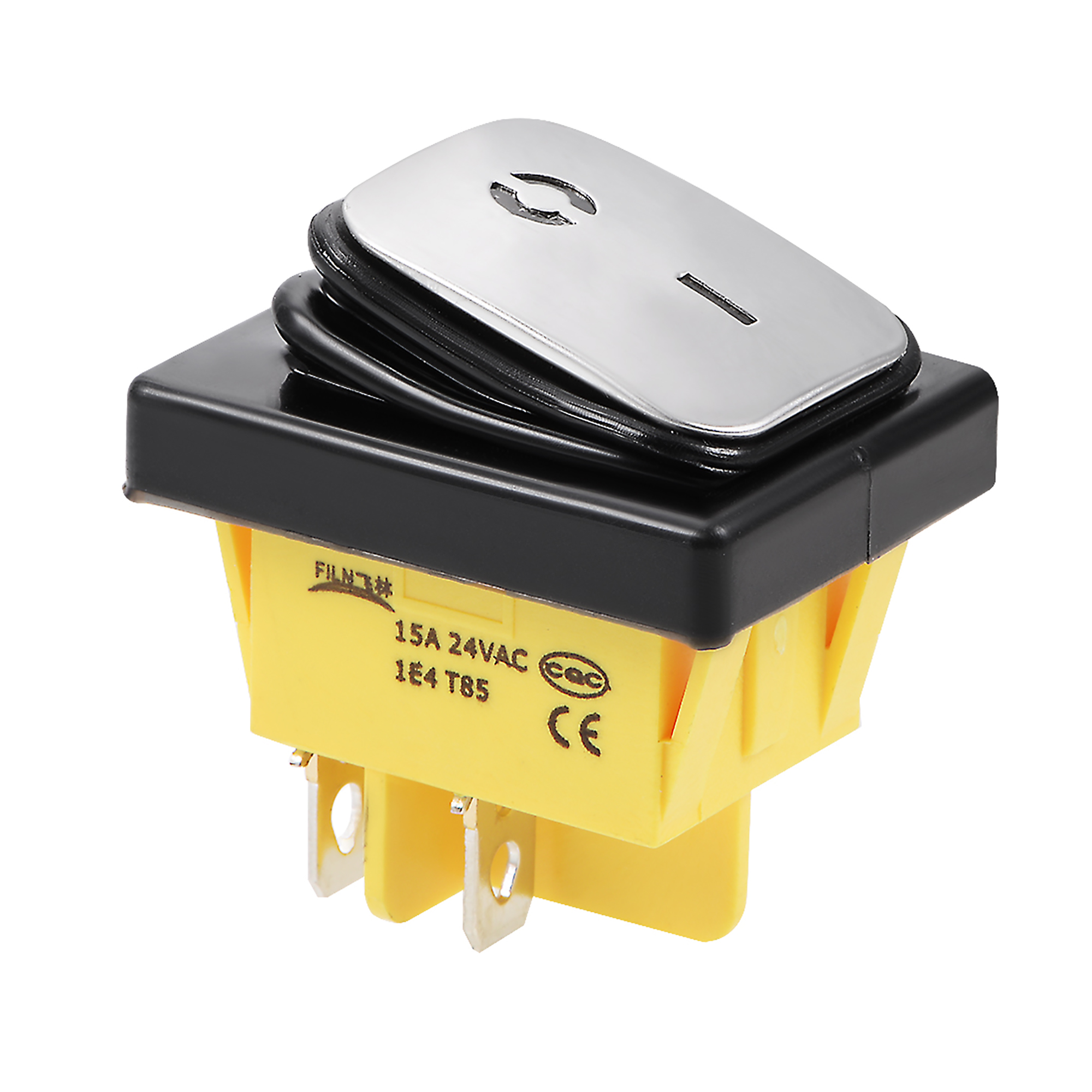 4 Terminal Boat Rocker Switch ON/OFF AC/DC 24V/15A Waterproof, Toggle