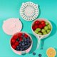 thumbnail image 2 of Multipurpose Drain Basket with Fine Holes Handles 2 in 1 Draining Preservation Basket for Refrigerator Fruit Washing Bowl, 2 of 5